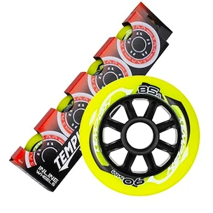 Inline kolečka Tempish  RADICAL Color 90 mm 85A 4-Pack  fialová