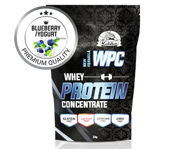 Koliba Whey Protein Concentrate Lactose Free 1000 g borůvka - jogurt