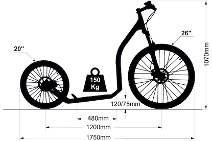 Koloběžka Crussis  Cross 6.1