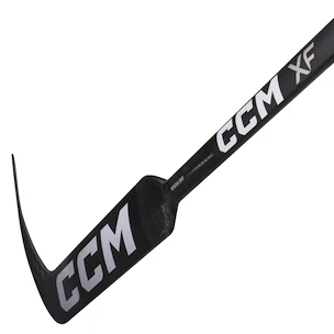 Kompozitová brankářská hokejka CCM Tacks XF Black/Grey Junior 21 palců, L (normální gard)