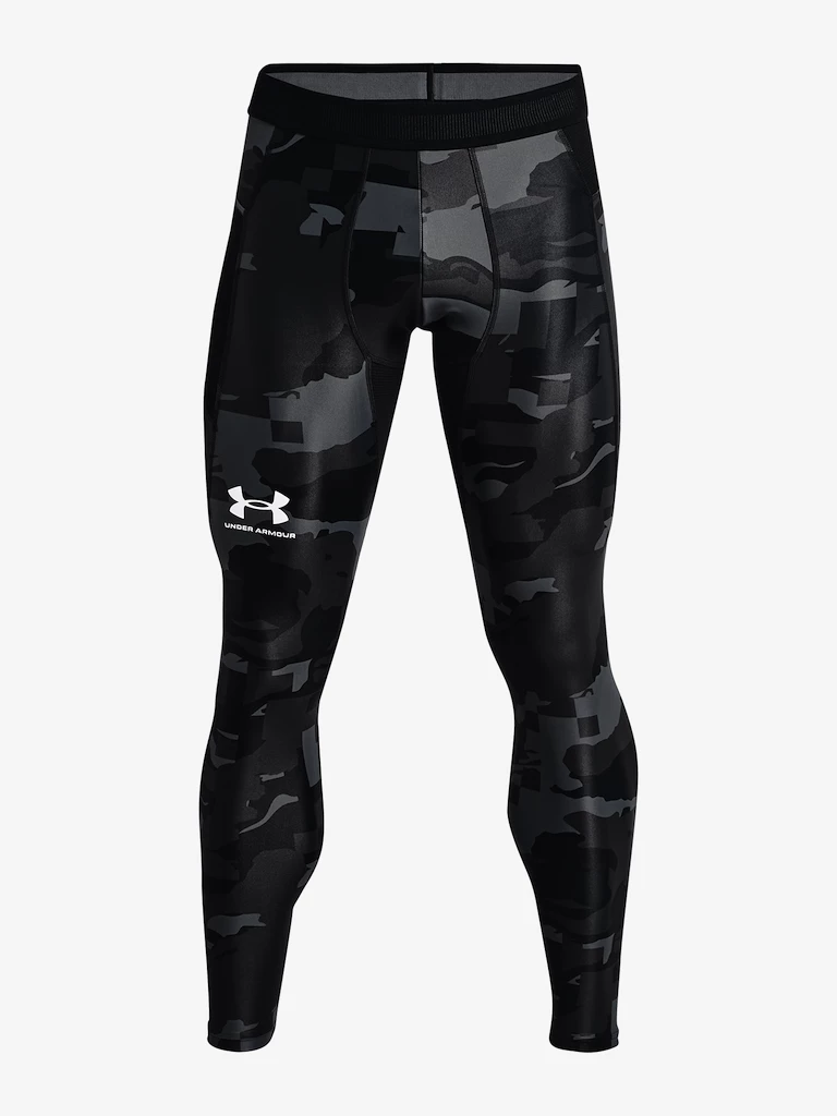 Kompresní legíny Under Armour HG IsoChill Prnt Leggings-BLK