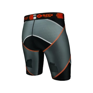 Kompresní šortky se suspenzorem Shock Doctor  30160 X-Fit Cross Comp.Hockey Short Black/Grey Senior