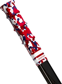 Koncovka na hokejku RocketGrip Hole Camo Grip Blue/Red