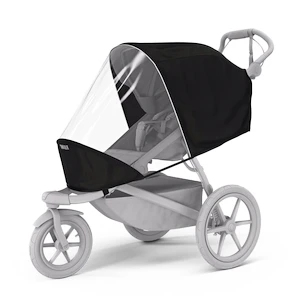 Městský kočárek Thule Urban Glide 4-wheel Black + madlo + pláštěnka