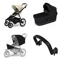 Městský kočárek Thule Urban Glide 4-wheel Soft beige + korbička Black AKČNÍ SET 4v1