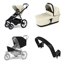 Městský kočárek Thule Urban Glide 4-wheel Soft beige + korbička Soft beige AKČNÍ SET 4v1