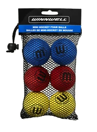 Míček WinnWell Knee Hockey Ball 50mm 5g Eva Multicolour 6-pack