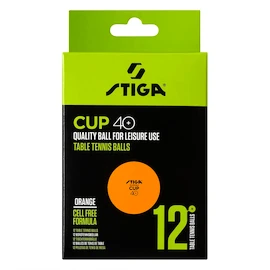 Míčky Stiga Cup 40+ ABS Orange 12 Pack