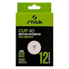 Míčky Stiga Cup 40+ ABS White 12 Pack