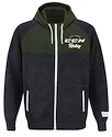 Mikina CCM Academy Full Zip Hood Limo/Army Green SR