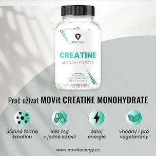 MOVit Creatine Monohydrate 150 kapslí