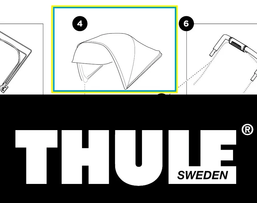 N hradn d l Thule 1533510437 Sunshade Single Black Thule