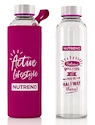 Nutrend Skleněná láhev s termoobalem 500 ml růžová