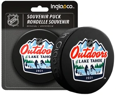 Oficiální puk utkání Inglasco Inc.  NHL Outdoors Lake Tahoe