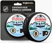 Oficiální puk utkání Inglasco Inc.  NHL Outdoors Lake Tahoe Dueling Philadelphia Flyers vs Boston Bruins