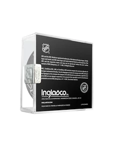 Oficiální puk utkání Inglasco Inc.  NHL Outdoors Lake Tahoe Vegas Golden Knights vs Colorado Avalanche