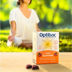 Optibac Adult Gummies (Želé s probiotiky pro dospělé) 30 želé bonbónů ovoce