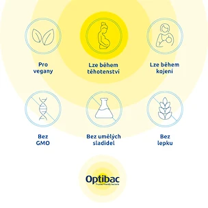 Optibac Saccharomyces Boulardii (Probiotika při průjmu) 40 kapslí