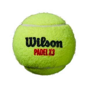 Padelové míče Wilson  Padel X3 Ball Yellow