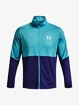 Pánská bunda Under Armour  PIQUE TRACK JACKET-BLU