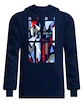 Pánská mikina BIDI BADU  New York 2024 Logo Chill Hoody Dark Blue/Red