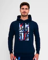 Pánská mikina BIDI BADU  New York 2024 Logo Chill Hoody Dark Blue/Red