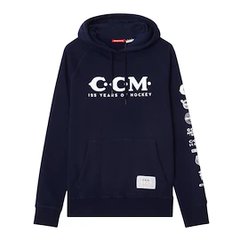 Pánská mikina CCM 125 Anniversary Hoodie Navy