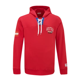 Pánská mikina CCM FLAG HOODIE TEAM AUSTRIA Red