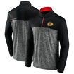 Pánská mikina Fanatics  Mens Iconic Defender 1/4 Zip Chicago Blackhawks