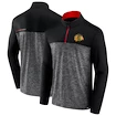 Pánská mikina Fanatics  Mens Iconic Defender 1/4 Zip Chicago Blackhawks