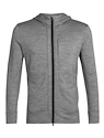 Pánská mikina Icebreaker  Quantum III LS Zip Hoodie Metro/Black