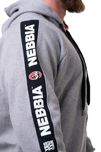 Pánská mikina Nebbia  Unlock the Champion hoodie 194 light grey M