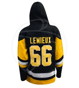 Pánská mikina s kapucí Old Time Hockey Hoody Sawyer NHL Pittsburgh Penguins Mario Lemieux 66