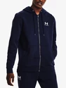 Pánská mikina Under Armour  Essential Fleece FZ Hood-NVY