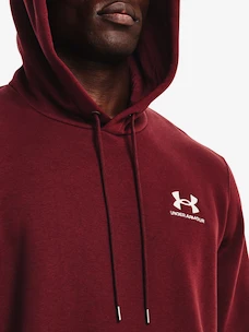 Pánská mikina Under Armour  Essential Fleece Hoodie-RED