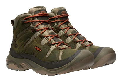 Pánská outdoorová obuv Keen Circadia Mid Wp Dark Olive/Potters Clay  US 10,5