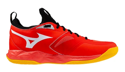 Pánská sálová obuv Mizuno  WAVE DIMENSION Radiant Red/White/Carrot Curl  EUR 39