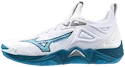 Pánská sálová obuv Mizuno  WAVE MOMENTUM 3 White/Sailor Blue/Silver