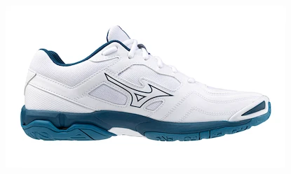 Pánská sálová obuv Mizuno  WAVE PHANTOM 3 White/Sailor Blue/Silver