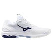 Pánská sálová obuv Mizuno  Wave STEALTH 6 White/Bellwether Blue