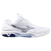 Pánská sálová obuv Mizuno  Wave STEALTH 6 White/Bellwether Blue