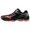 Pánská sálová obuv Mizuno  Wave VOLTAGE 2 Black/Neon Flame