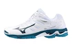 Pánská sálová obuv Mizuno  WAVE VOLTAGE White/Sailor Blue/Silver