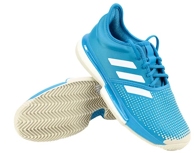 Pánská tenisová obuv adidas SoleCourt Boost Clay M Blue/White