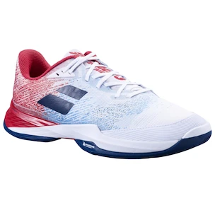 Pánská tenisová obuv Babolat Jet Mach 3 AC Men Wide White/Estate Blue