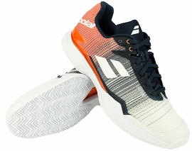 Pánská tenisová obuv Babolat Jet Mach II Clay White/Orange