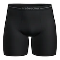 Pánské boxerky Icebreaker Merino Anatomica Long Boxers Black