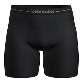 Pánské boxerky Icebreaker Merino Anatomica Long Boxers Black