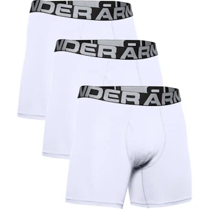 Pánské boxerky Under Armour  Charged Cotton 6" 3 Pack white Dynamic XS