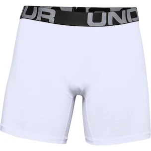 Pánské boxerky Under Armour  Charged Cotton 6" 3 Pack white Dynamic XS